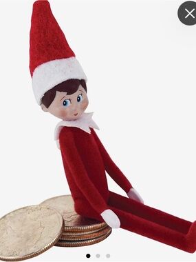 Red Holiday Elf Doll with Felt Hat - Unbranded